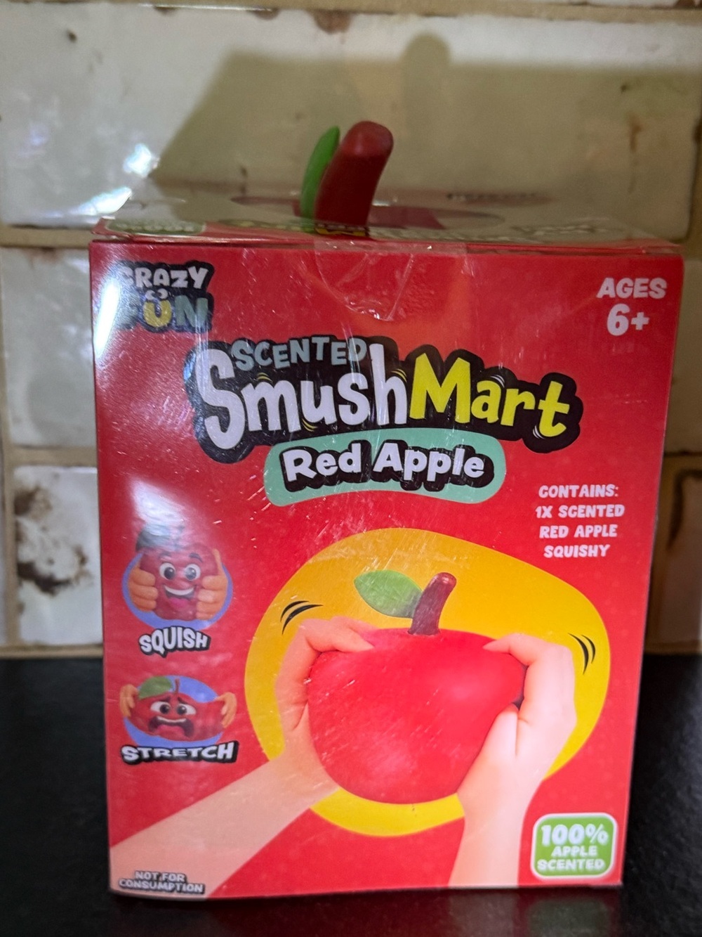 SmushMart Scented Red Apple Kids Squishy Toy - Picture 3 of 5